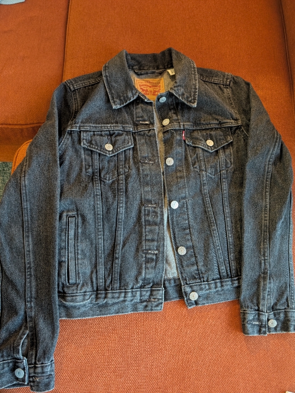 Levi's Black Washed Denim Jacket